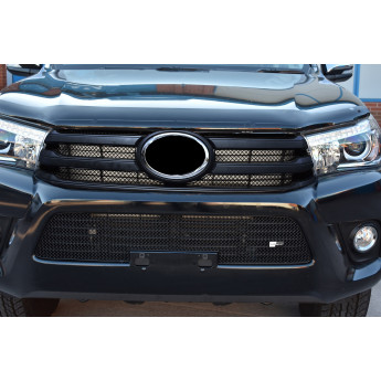 Toyota Hilux (AN120 / AN130) - Front Grille Set - Black Finish